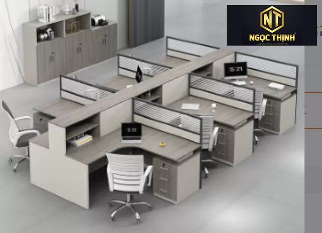 Tổng hợp các mẫu bàn làm việc theo nhóm nhân viên văn phòng chất lượng tại Nội Thất Ngọc Thịnh